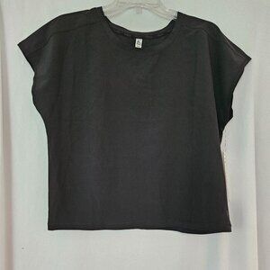 RBX NWT Women's Black Cap Sleeve Top, Med